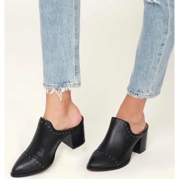 Report Shoes - Black Heeled Mules by Report Report Shoes - Black Heeled Mules by Report